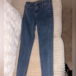 American Eagle Outfitters Blue Skinny Jeans Classic Fit